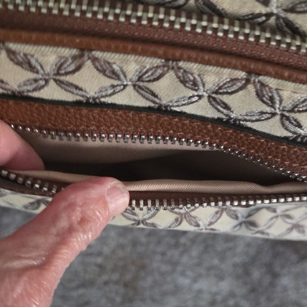 Brown Patterned Crossbody Bag - Picture 7 of 11